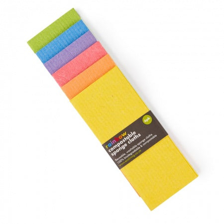 El39 Compostable Cloths Rainbow pk 6
