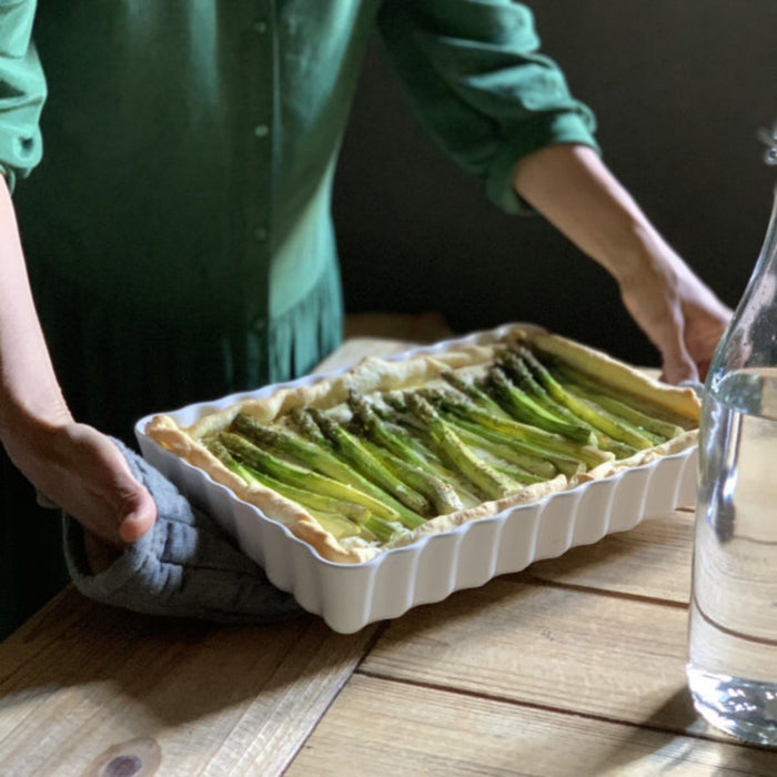 Emile Henry Deep Rectangular Tart Dish - 24 x 34cm