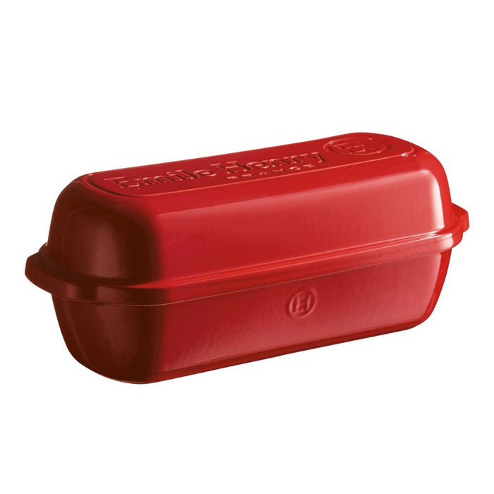Emile Henry Large Bread Loaf Baker - 39.5 x 15cm - Burgundy