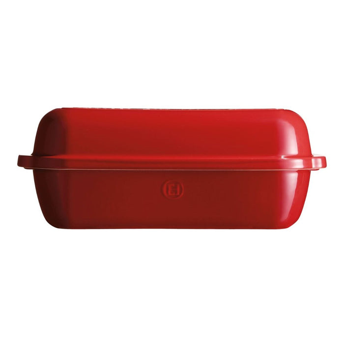 Emile Henry Large Bread Loaf Baker - 39.5 x 15cm - Burgundy