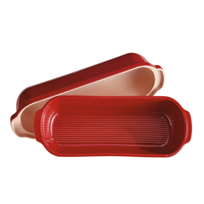 Emile Henry Large Bread Loaf Baker - 39.5 x 15cm - Burgundy