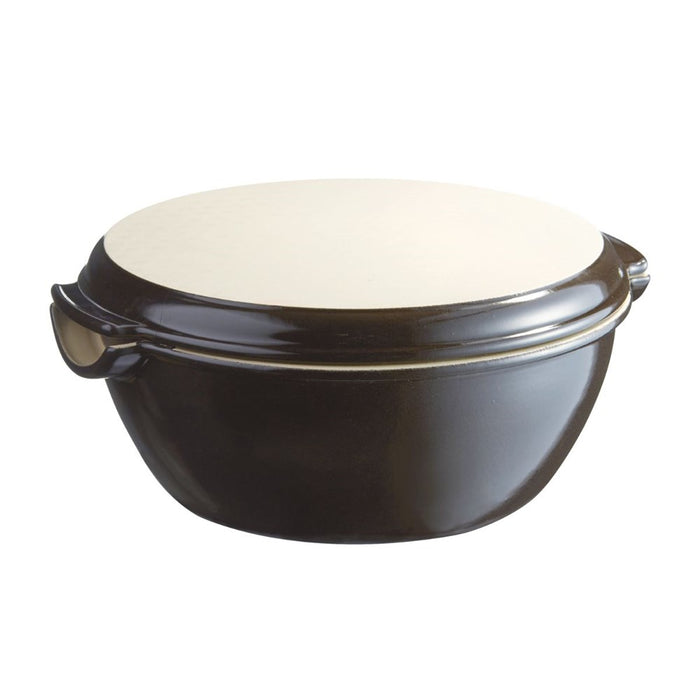 Emile Henry Round Bread Baker - 32.5 x 29.5cm - Charcoal