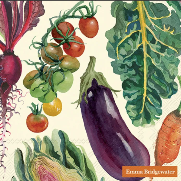 Emma Bridgewater Vegetable Garden Luncheon Napkin