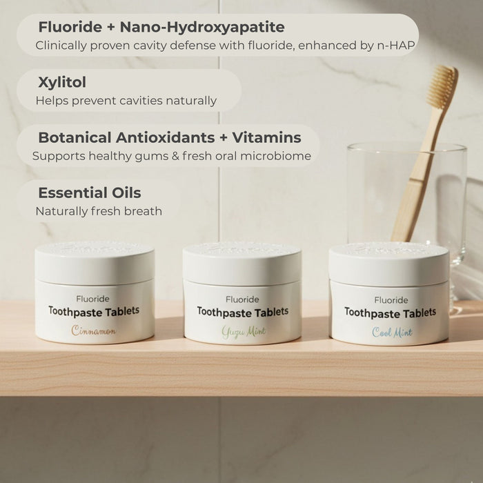 Fluoride Cinnamon Toothpaste Tablets — 1 Month