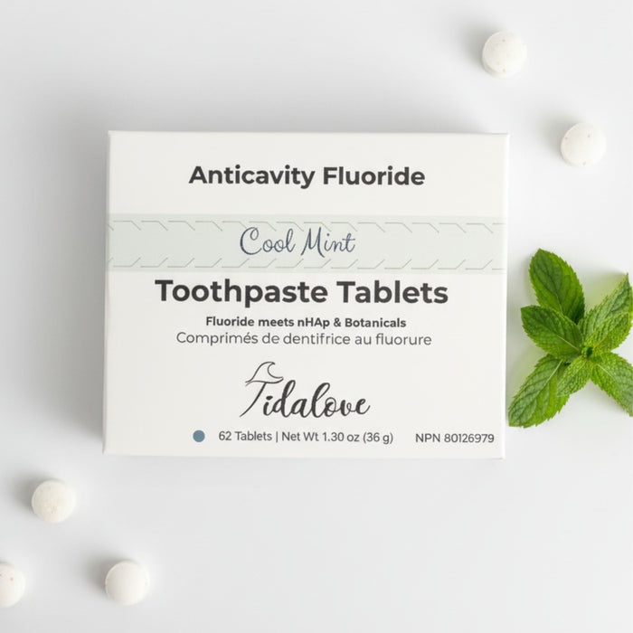 Fluoride Cool Mint Toothpaste Tablets — 1 Month