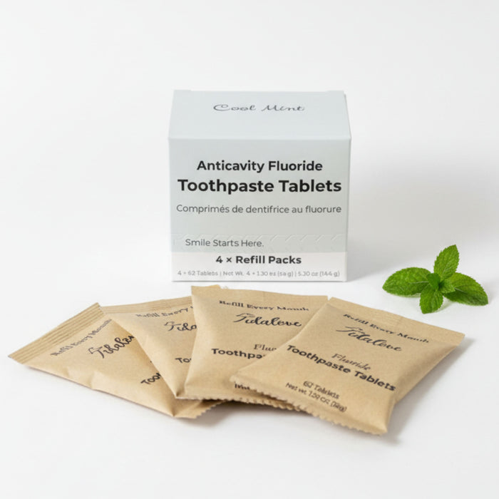 Fluoride Cool Mint Toothpaste Tablets — 4 Months