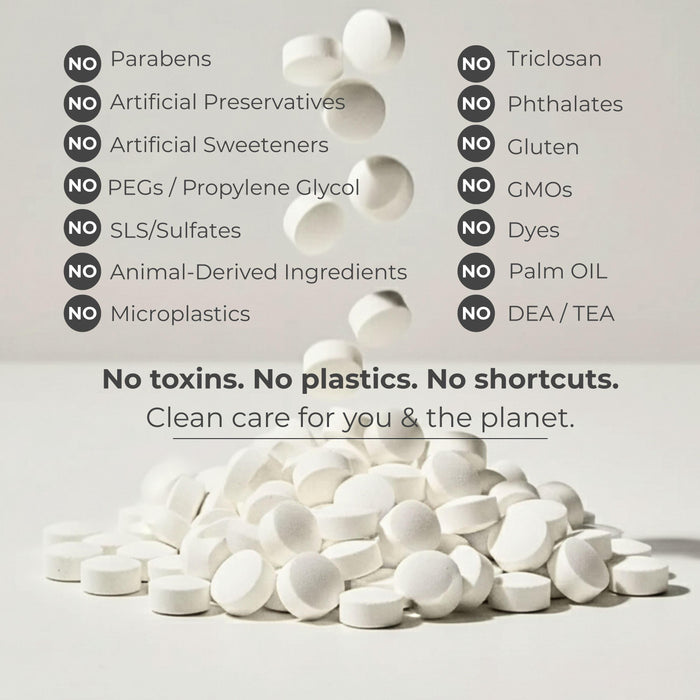 Fluoride-Free Yuzu Mint Toothpaste Tablets — 1 Month