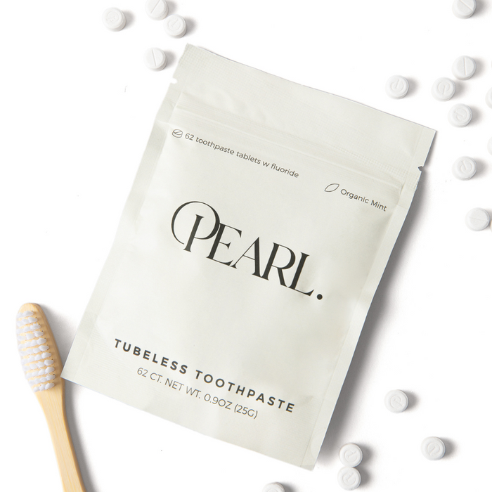 Fluoride Mint Toothpaste Tablets | 62 Tablets | Refill Pouch