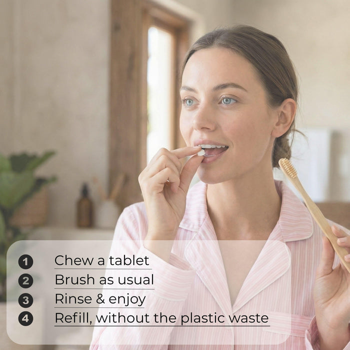 Fluoride Yuzu Mint Toothpaste Tablets — 4 Months