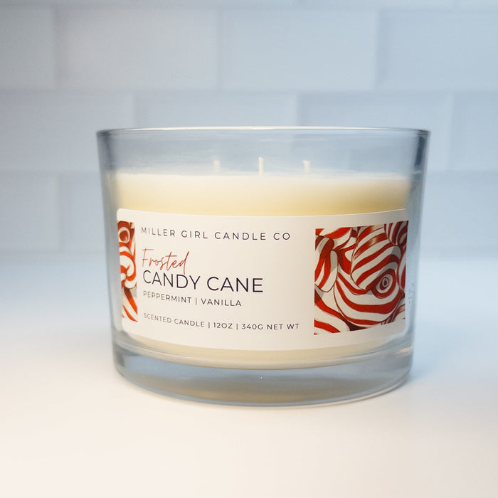 Frosted Candy Cane | Candles + Wax Melts