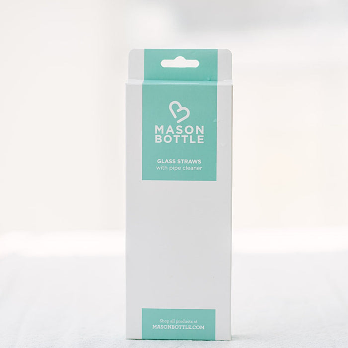 Glass Straws, 4 Pack