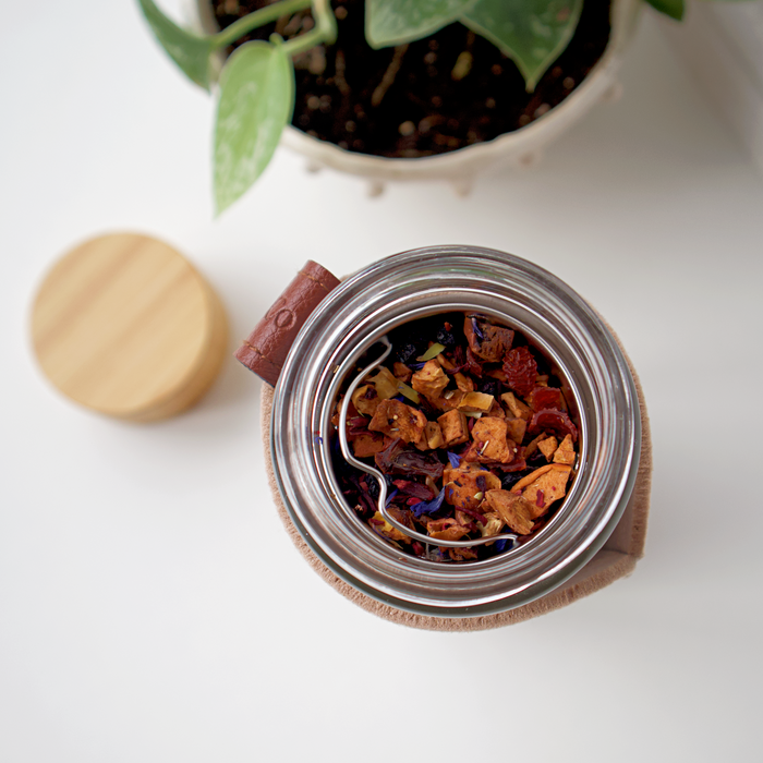 Glass Tea + Coffee Infuser Bottle