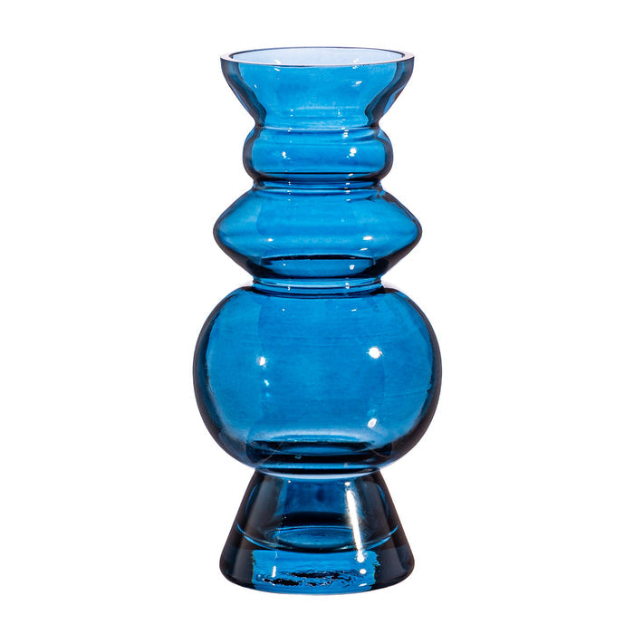 GLEE155 Selina Glass Vase Blue