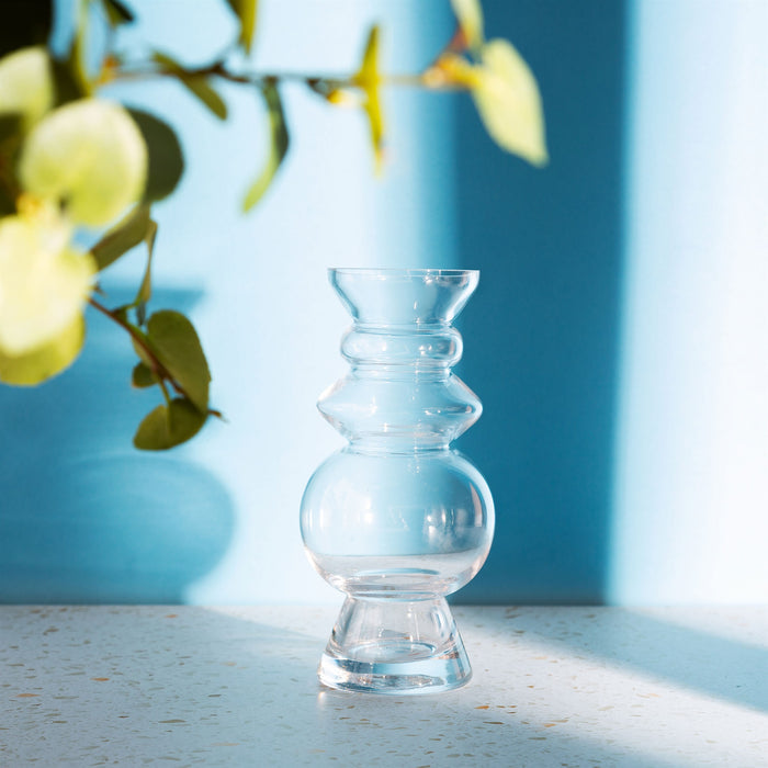 GLEE159 Selina Glass Vase Clear