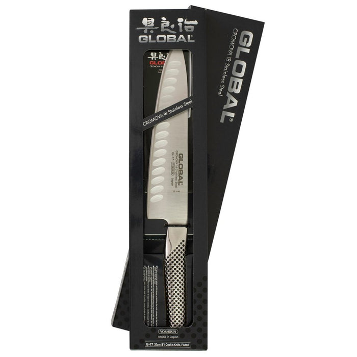 Global Classic Fluted Cooks Knife - 20cm