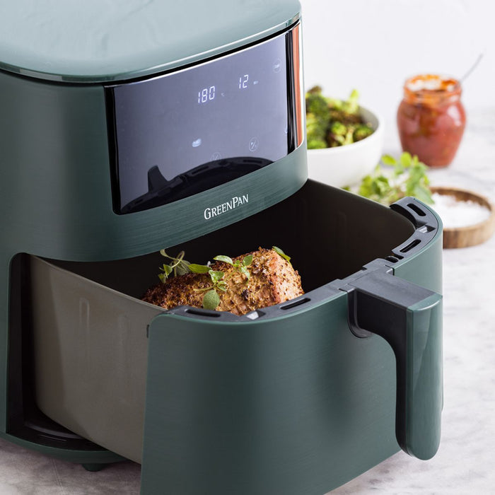 Greenpan Bistro Airfryer 1 Basket - 7.2L - Pine Green