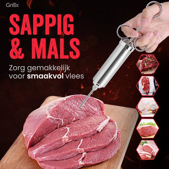 GrillX BBQ Marinade Spuit
