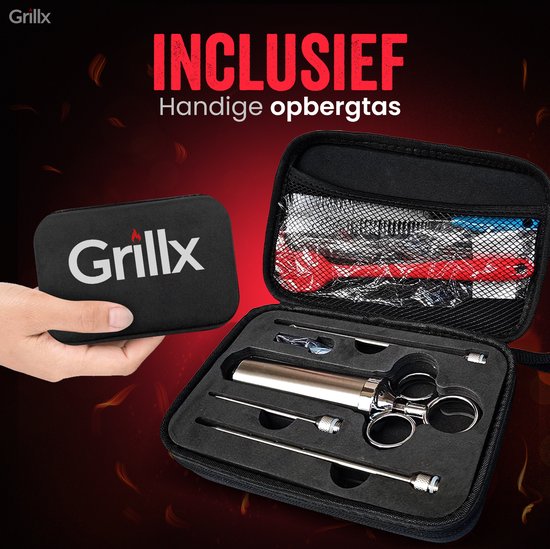 GrillX BBQ Marinade Spuit