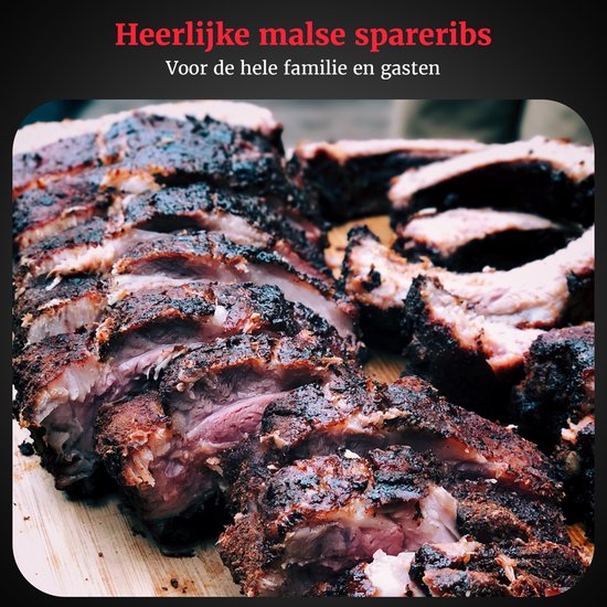 GrillX BBQ Sparerib Rek - Hittebestendig Staal - Grillen van Vlees en Gevogelte
