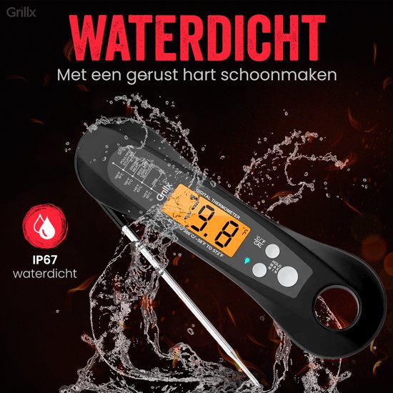 GrillX BBQ Vleesthermometer - BBQ Thermometer