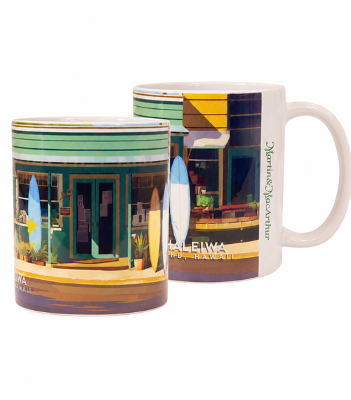 "Haleiwa" Travel Art Mug