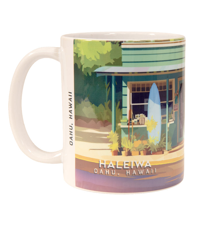"Haleiwa" Travel Art Mug