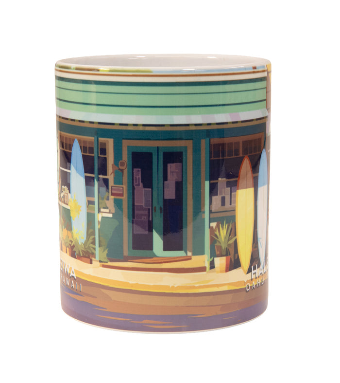 "Haleiwa" Travel Art Mug