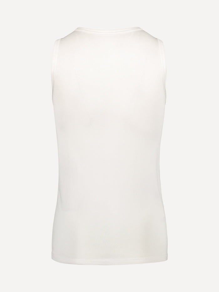Hihaton aluspaita silkkiä, unisex, valkoinen - Ruskovilla