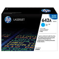 HP 642A Standard Yield Cyan LaserJet Toner Cartridge, CB401A