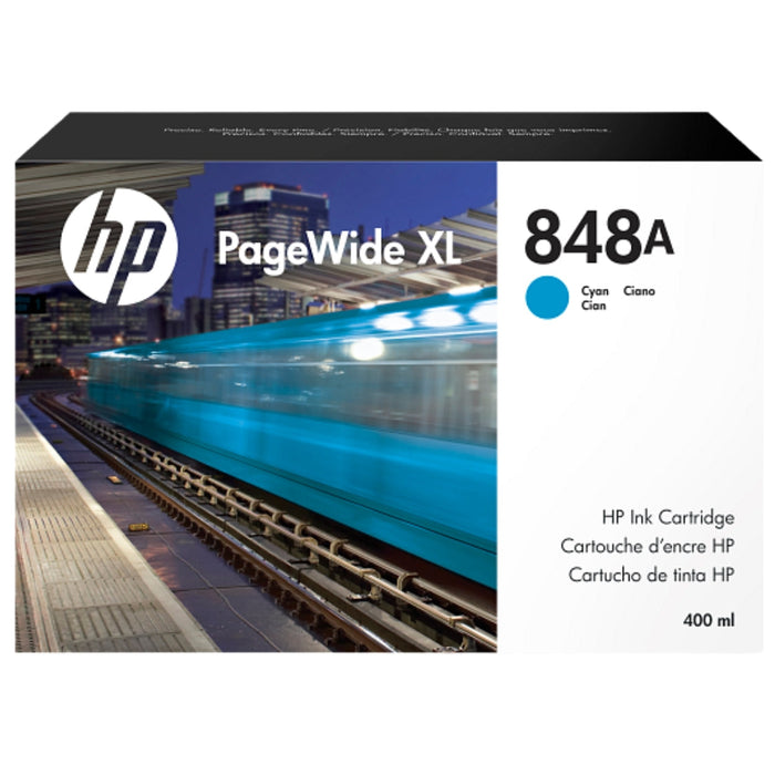 HP 848A 400-ml (F9J83A) Cyan PageWide XL Ink Cartridge