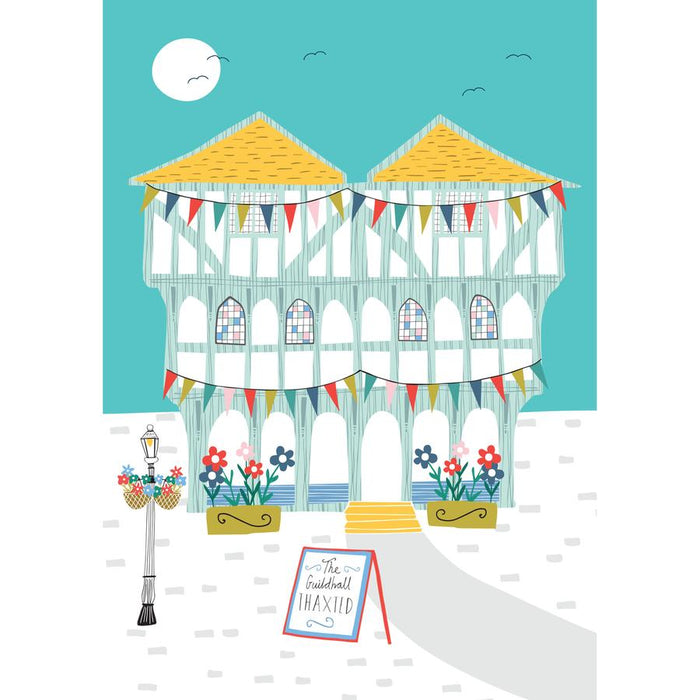 Jh011 Thaxted Guildhall Tea Towel