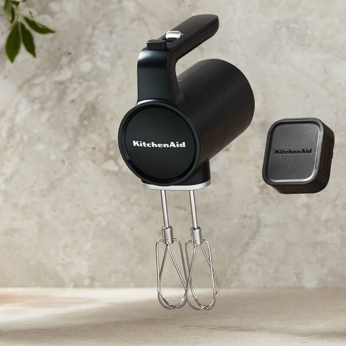 KitchenAid Cordless Go 7 Speed Hand Mixer with Battery - Matte Black