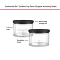 KitchenAid Cordless Go Top Down Chopper Bowl and Lid