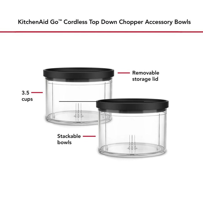KitchenAid Cordless Go Top Down Chopper Bowl and Lid