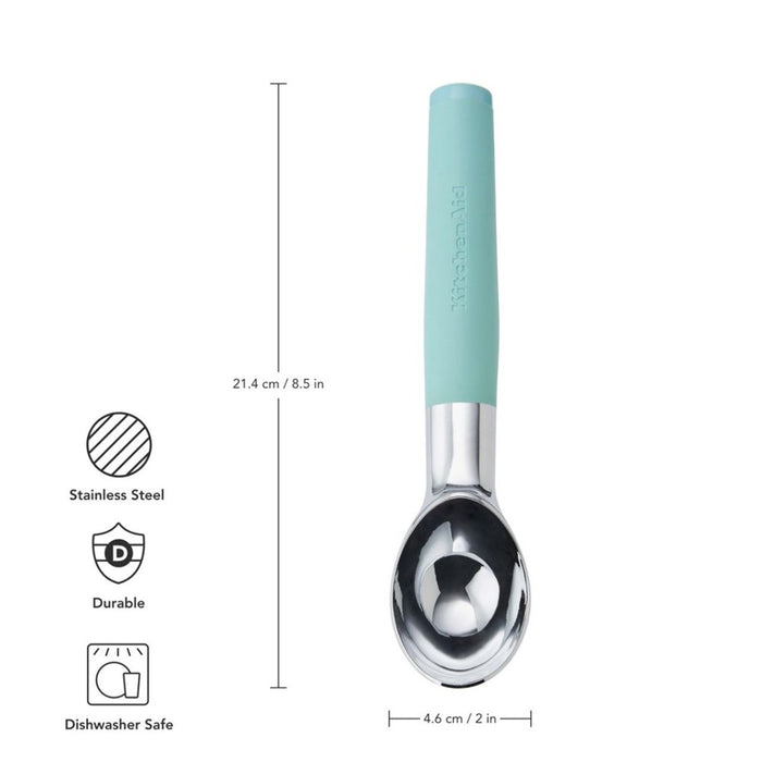 KitchenAid Soft Grip Ice Cream Scoop - Mineral water