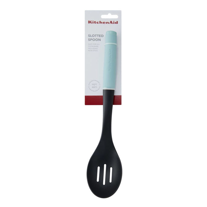 KitchenAid Soft Grip Slotted Spoon - Mineral Water