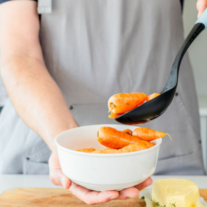 KitchenAid Soft Grip Slotted Spoon - Mineral Water