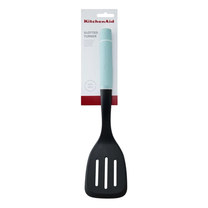 KitchenAid Soft Grip Slotted Turner - Mineral Water