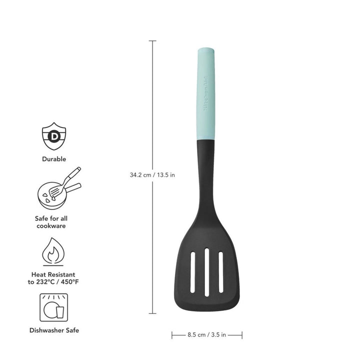 KitchenAid Soft Grip Slotted Turner - Mineral Water