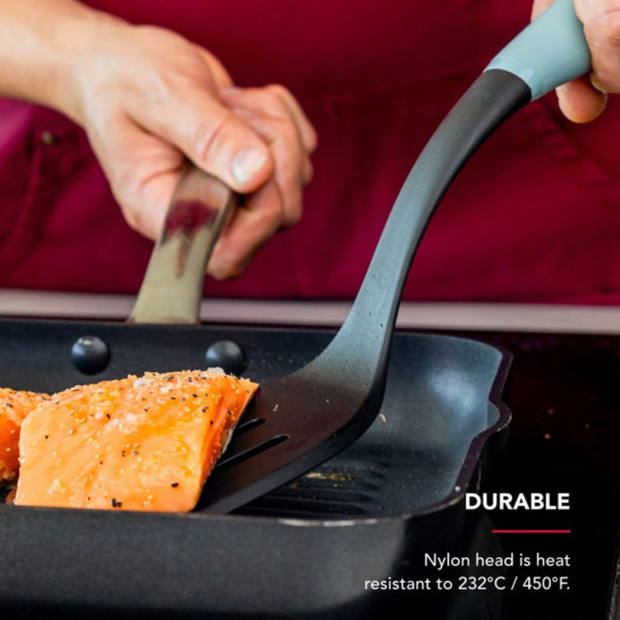 KitchenAid Soft Grip Slotted Turner - Mineral Water