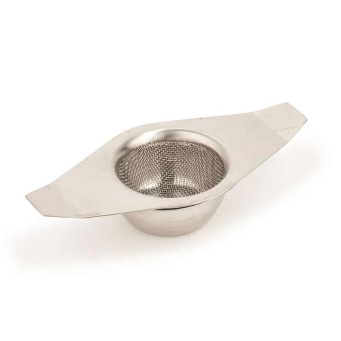 La Cafetiere Single Cup Double Handed Tea Strainer with Drip Bowl - Stainless Steel