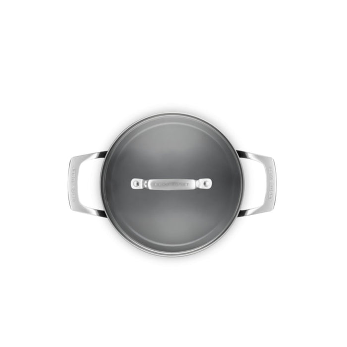Le Creuset Essential Non-Stick Ceramic Casserole with Glass Lid - 20cm