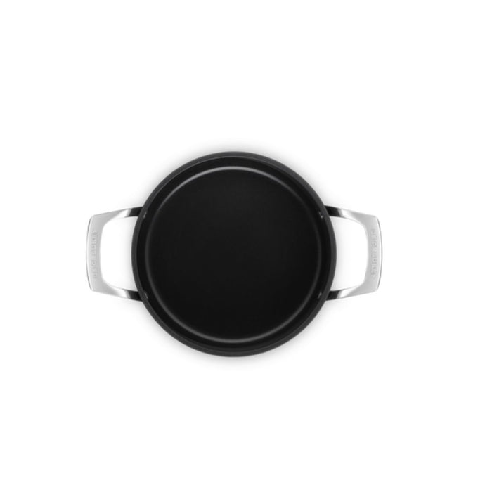 Le Creuset Essential Non-Stick Ceramic Casserole with Glass Lid - 20cm