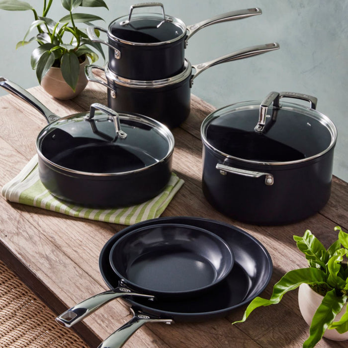 Le Creuset Essential Non-Stick Ceramic Saute Pan with Glass Lid - 26cm