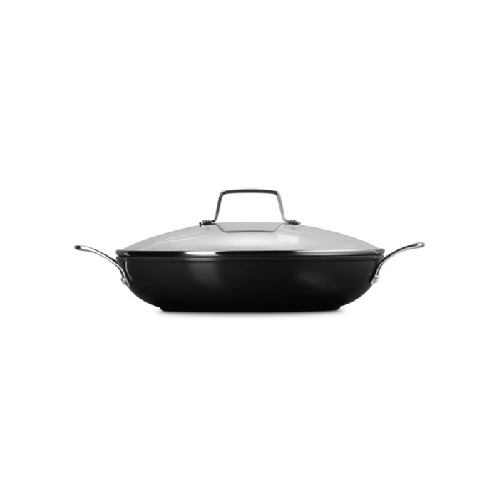 Le Creuset Essential Non-Stick Ceramic Shallow Casserole with Glass Lid - 30cm