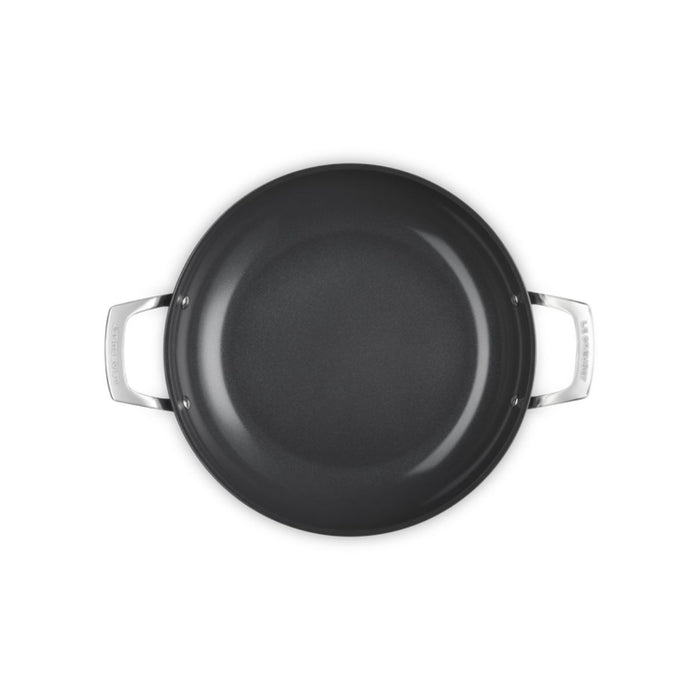 Le Creuset Essential Non-Stick Ceramic Shallow Casserole with Glass Lid - 30cm