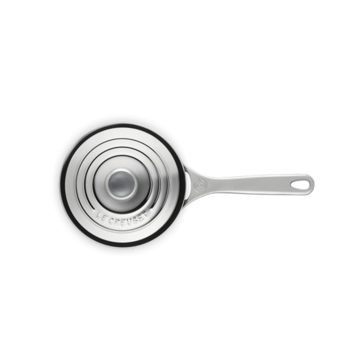 Le Creuset Signature 3 Ply Stainless Steel Saucepan with Lid - 16cm
