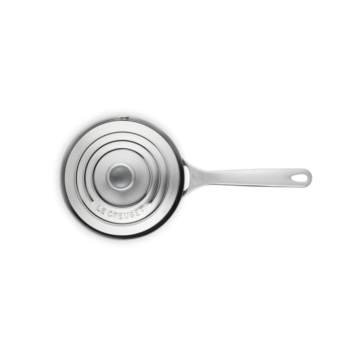 Le Creuset Signature 3 Ply Stainless Steel Saucepan with Lid - 18cm