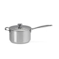 Le Creuset Signature 3 Ply Stainless Steel Saucepan with Lid and  Helper Handle -20cmcm