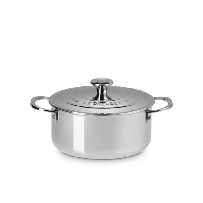 Le Creuset Signature 3 Ply Stainless Steel Shallow Casserole - 20cm